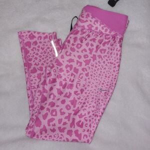 Nike Pink And Purple Leopard Print Leggings Womens Size XS NWOT